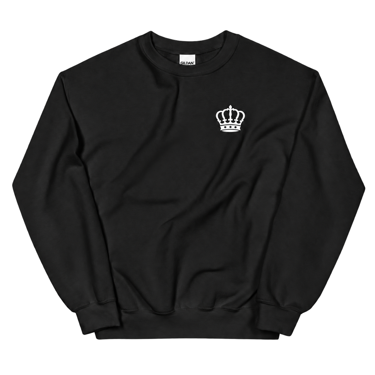 Pull Attitude — Noir — devant — fond transparent