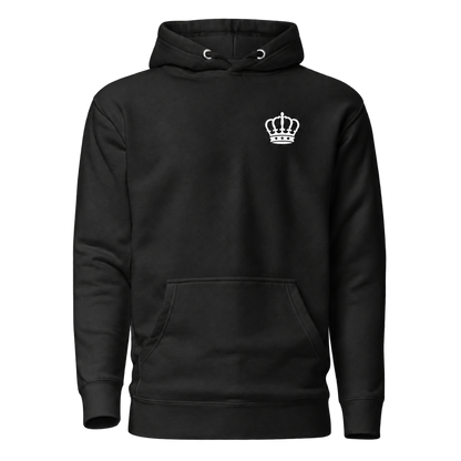 Sweat à Capuche Attitude — Noir — devant — fond transparent