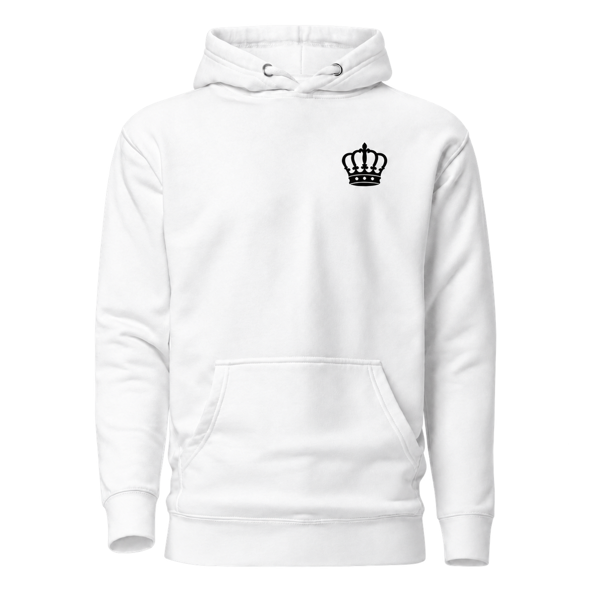 Sweat à Capuche Attitude — Blanc — devant — fond transparent