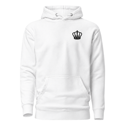 Sweat à Capuche Attitude — Blanc — devant — fond transparent