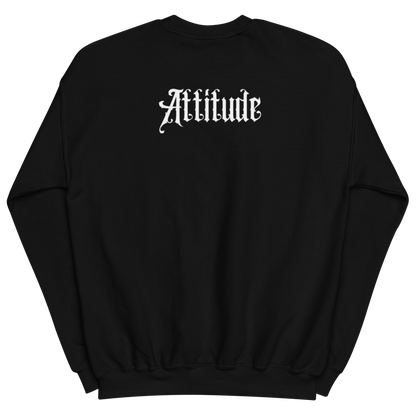Pull Attitude — Noir — vue de dos avec design Attitude