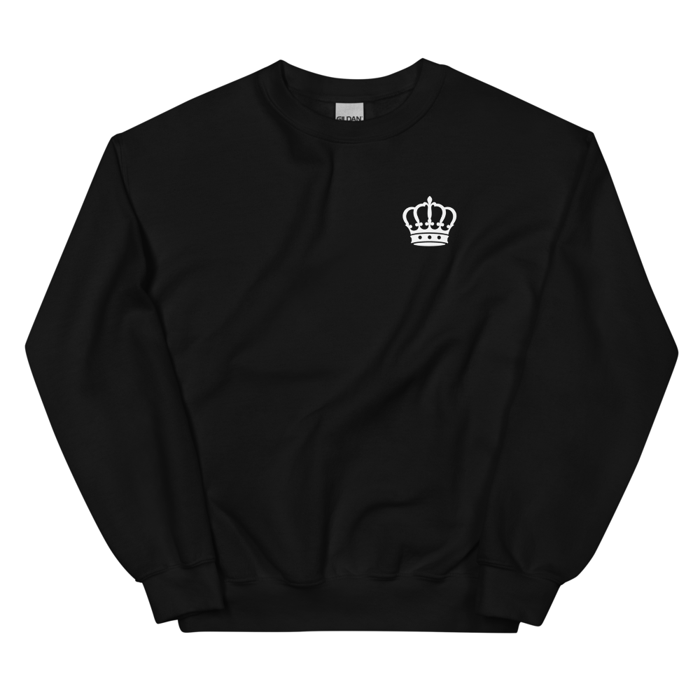Pull Attitude — Noir — vue de devant, coupe unisexe