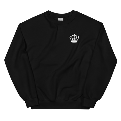 Pull Attitude — Noir — vue de devant, coupe unisexe